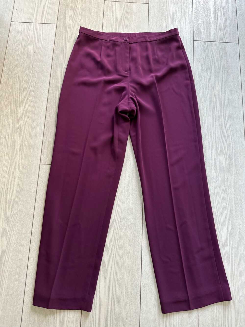 Women’s Wide-Leg Jumpsuit Pants in Deep Plum